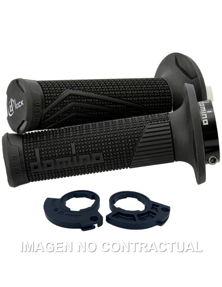 PUÑOS DOMINO D100 C/POLEA COLOR NEGRO MONOCABLE D-LOCK CON S