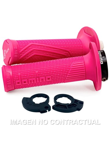 PUÑOS DOMINO D100 C/ POLEA COLOR FUCSIA