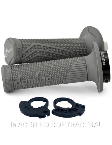 PUÑOS DOMINO D100 C/POLEA COLOR GRIS MONOCABLE D-LOCK CON SI