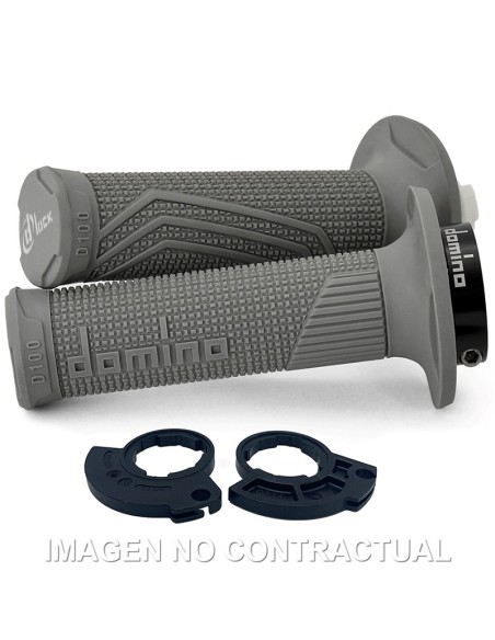 PUÑOS DOMINO D100 C/POLEA COLOR GRIS MONOCABLE D-LOCK CON SI