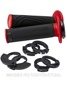 PUÑOS DOMINO D200 NEGRO - ROJO