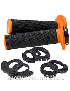 PUÑOS DOMINO D200 NEGRO / NARANJA