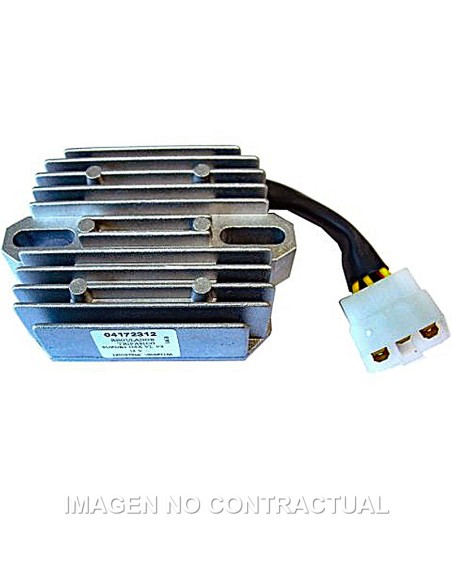 REGULADOR 12V - TRIFASE - CC 5 CABLES (15 CM.) - CON CONECTO
