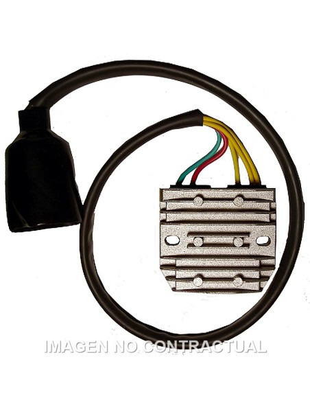REGULADOR TRIFASE MOSFET 12V -C.C.- 5 CABLES - 2 CONECTORES