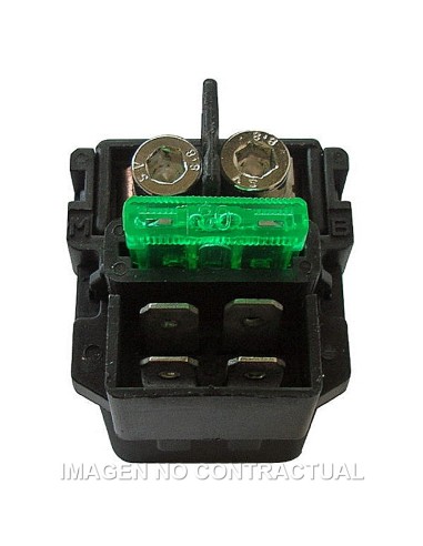 RELE DE ARRANQUE 12V/150A - CON FUSIBLE 30A - 4 FASTONS