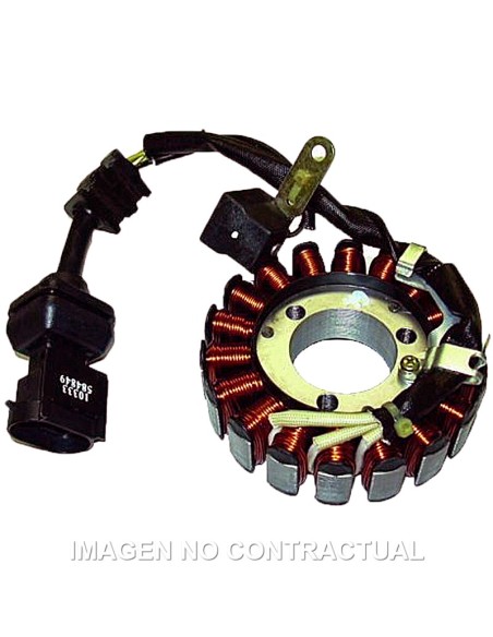 STATOR KOKUSAN TRIFASE 18 POLOS 12V 350W (MOT.PIAGGIO)  MOTO