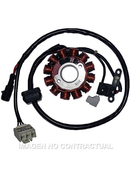 STATOR KOKUSAN TRIFASE 12 POLOS 12V 150W (MOTOR PIAGGIO LEAD