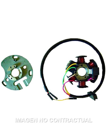 STATOR KOKUSAN 6 POLOS 12V 85W (MOT. DERBI/PIAGGIO 6 V. CON