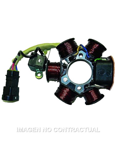 STATOR KOKUSAN 6 POLOS 12V 90W (MOTOR PIAGGIO HI-PER 2 CATAL
