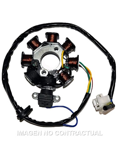 STATOR SGR 8 POLOS (MOTORES CHINOS GY6)