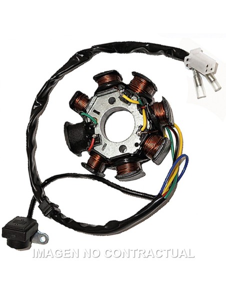 STATOR SGR 8 POLOS (MOTORES CHINOS GY6-8C)