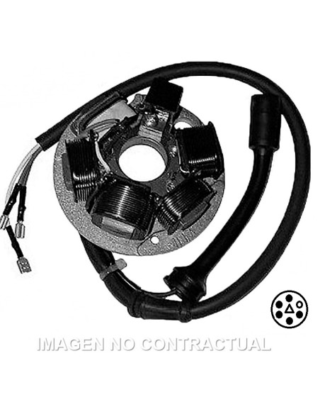 STATOR SGR 6 POLOS PIAGGIO APE CON BASE