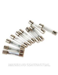 JUEGO DE 10 FUSIBLES DE CRISTAL, 12/32V