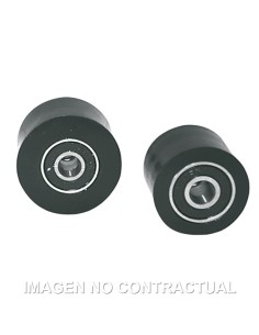 RODILLOS DE CADENA POLISPORT NEGRO 32MM