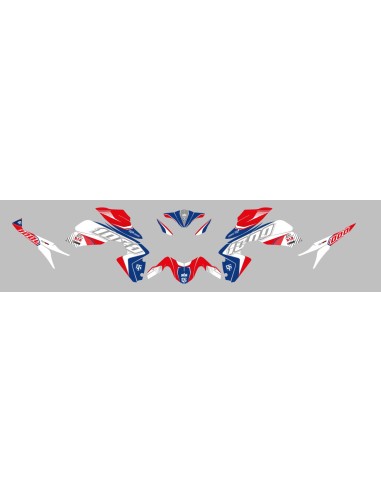 KIT DECO UP MAXIMIZE ROJO--AZUL HONDA CB1000R
