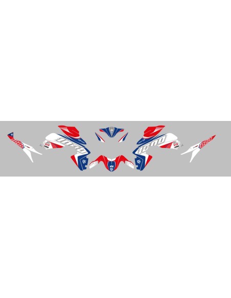 KIT DECO UP MAXIMIZE ROJO--AZUL HONDA CB1000R