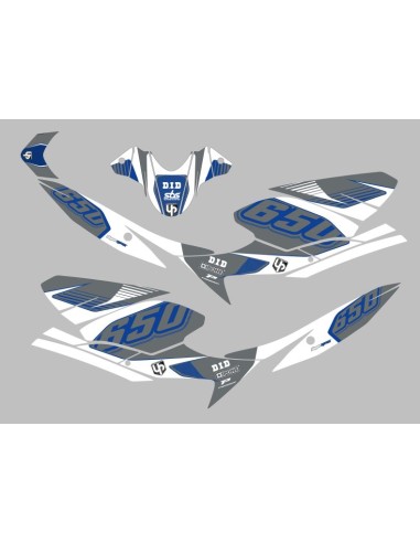 KIT DECO UP MAXIMIZE GRIS-BLANCO SUZUKI SV650