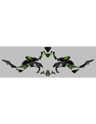 KIT DECO UP MAXIMIZE NEGRO-VERDE KAWASAKI Z650