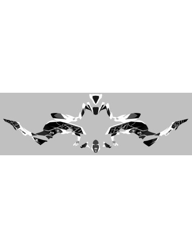 KIT DECO UP MAXIMIZE NEGRO-BLANCO KAWASAKI Z650