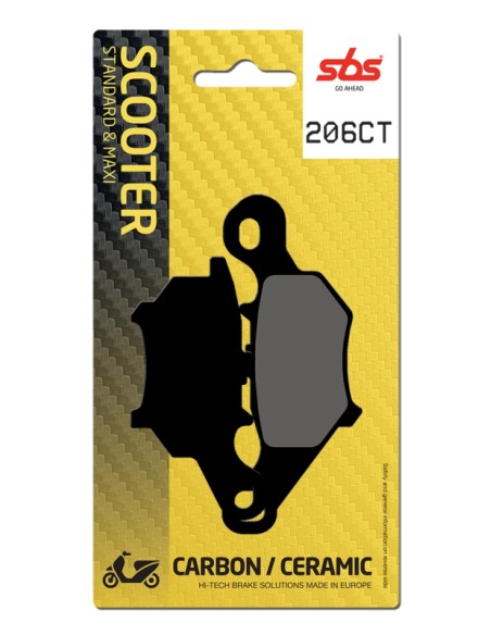 PASTILLA DE FRENO SBS P206-CT