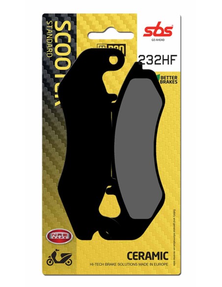 PASTILLA DE FRENO SBS P232-HF