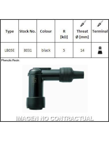 PIPA DE BUJIA NGK LB05E