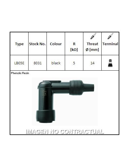PIPA DE BUJIA NGK LB05E