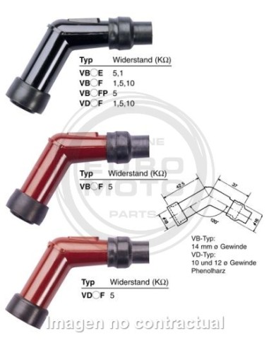 PIPA DE BUJIA NGK VB05F