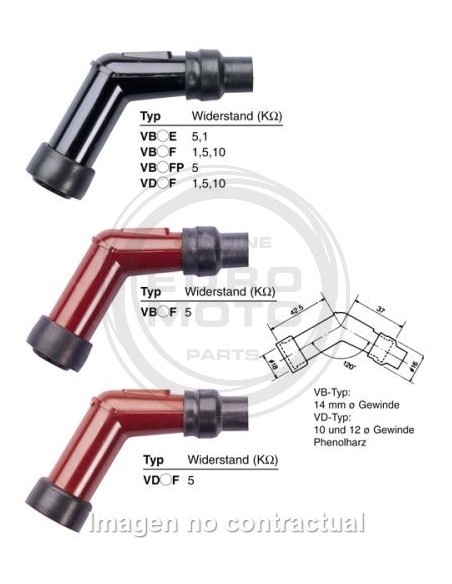 PIPA DE BUJIA NGK VB05F