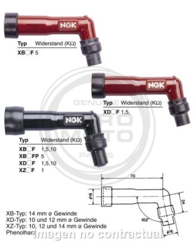 PIPA DE BUJIA NGK XB05F