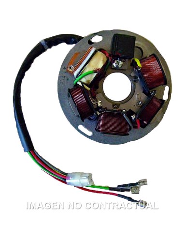 STATOR SGR 6 POLOS CON BASE PIAGGIO SIN PICK-UP