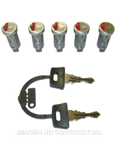 KIT LLAVES 5 CERRADURAS VESPA PKS