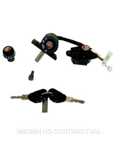 KIT LLAVES CONTACTO, SILLÍN Y GUANTERA APRILIA SR 50 FACTORY