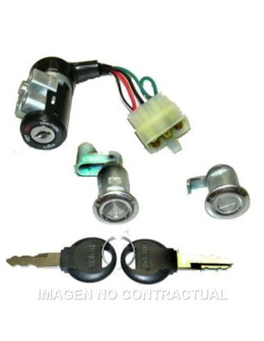 KIT LLAVES CONTACTO, SILLÍN Y GUANTERA HONDA DIO 50