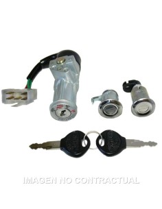 KIT LLAVES CONTACTO, SILLÍN Y GUANTERA KYMCO KB 50