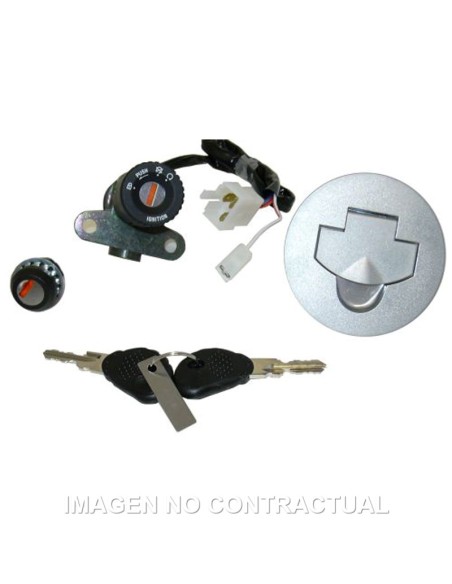KIT LLAVES CONTACTO, SILLÍN, GUANTERA Y DEPÓSITO APRILIA TUONO 50 - RS 50