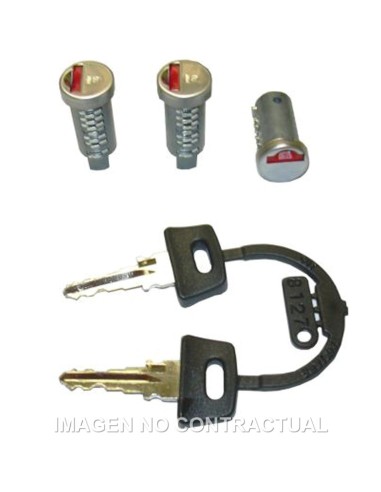 KIT LLAVES DIRECCIÓN, SILLÍN Y GUANTERA PIAGGIO EASY MOVING 50 KIT