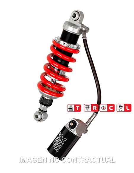 AMORTIGUADOR TRASERO YSS GAS TOP LINE C/BOTELLA CON LATIGUILLO HONDA CB X 500