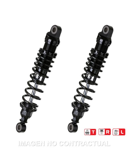 JUEGO AMORTIGUADORES TRASEROS YSS BLACK EDITION GAS TOP LINE MOTO GUZZI V35