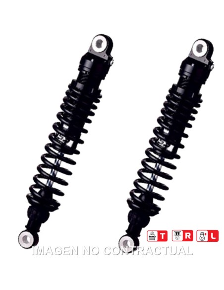JUEGO AMORTIGUADORES TRASEROS YSS BLACK EDITION GAS TOP LINE TRIUMPH BOONEVILLE SE BLACK