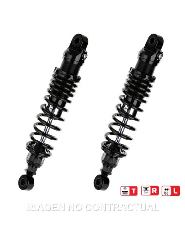 JUEGO AMORTIGUADORES TRASEROS YSS BLACK EDITION GAS TOP LINE YAMAHA SR 400
