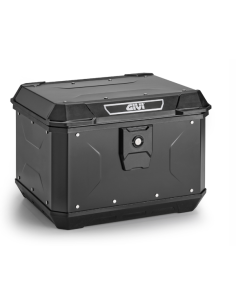 MALETA ML 44 LTS  ALP44/ALPINA ALUMINIO PINTADO NEGRO C/PARRILLA/KIT UNIVERSAL/ REVESTIMIENTO INTERNO