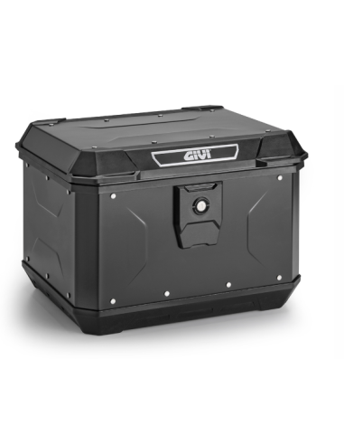 MALETA ML 44 LTS  ALP44/ALPINA ALUMINIO PINTADO NEGRO C/PARRILLA/KIT UNIVERSAL/ REVESTIMIENTO INTERNO