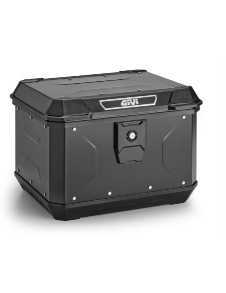 MALETA ML 44 LTS  ALP44/ALPINA ALUMINIO PINTADO NEGRO C/PARRILLA/KIT UNIVERSAL/ REVESTIMIENTO INTERNO