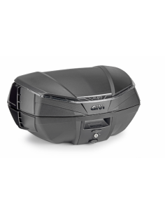 MALETA MK 49L V49/AIR NEGRO BASE CATADIOPTRICO AHUMADO-COVER NEGRA- ALETA LATERAL NEGRA