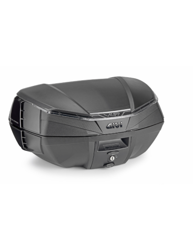 MALETA MK 49L V49/AIR NEGRO BASE CATADIOPTRICO AHUMADO-COVER NEGRA- ALETA LATERAL NEGRA