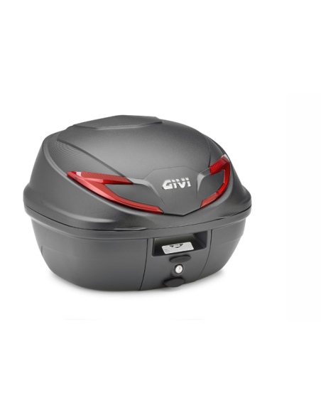 MALETA ML 39 LTS. B39.NEGRO BASE/N C/CATADIOPTRICO ROJO