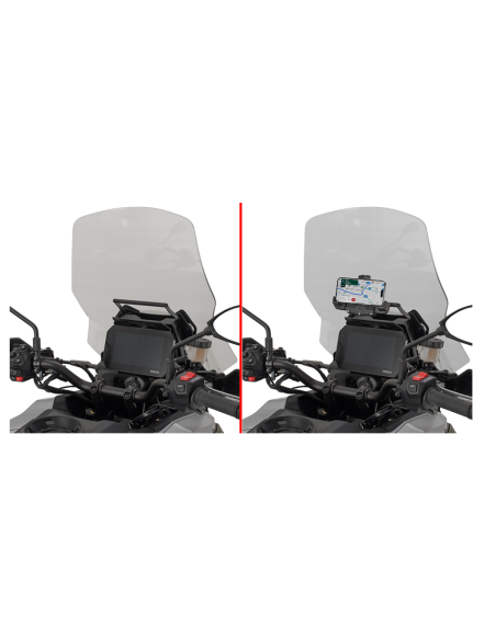 SOPORTE BARRA PDISPOSITIVOS F/DETRÁS PCA YAMAHA TRACER 9/GT/GT+ 2025