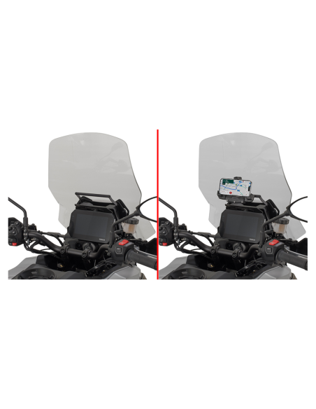 SOPORTE BARRA PDISPOSITIVOS F/DETRAS PCA YAMAHA TRACER 9/GT/GT+ 2025