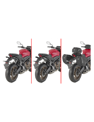 SOPORTE ALFORJAS-STEALTH P/EASY12L/IZQUIERDA-EASY12R/DERECHA HONDA CB/R 650 R 21-26